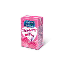 حليب طويل الاجل بطعم الفراوله