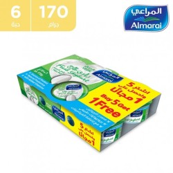 ALMARAI FULL FAT VETAL FRESH YOGHURT 170 G (5 + 1 FREE)